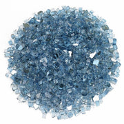 American Fire Glass 1/4" Pacific Blue Reflective Fire Glass