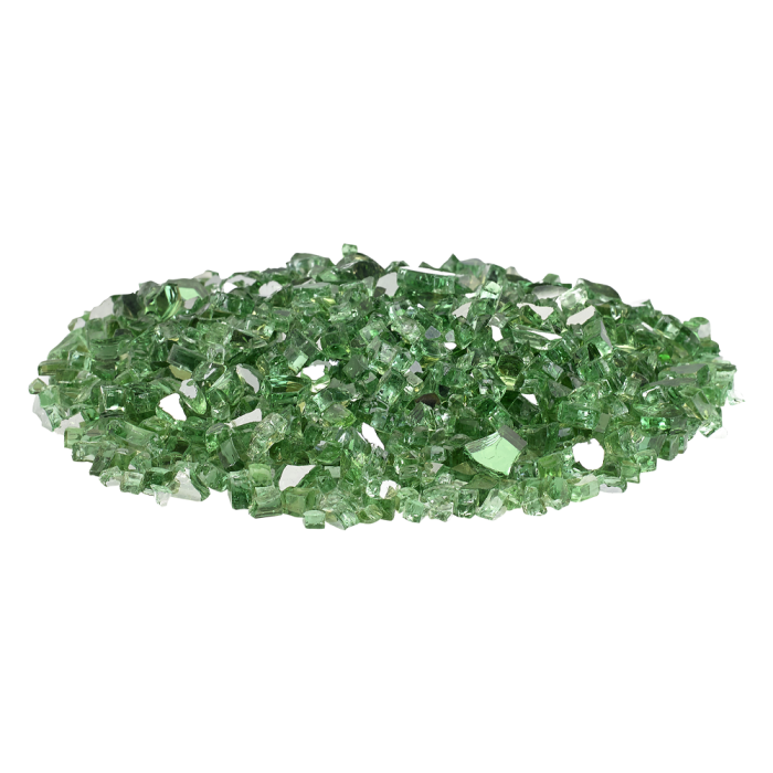 American Fire Glass 1/4" Evergreen Reflective Fire Glass