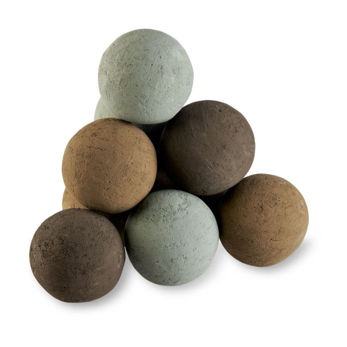 4" Natural Lite Stone Fire Balls - Pack of 6