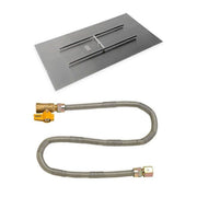 48" x 24" Rectangular Stainless Steel Flat Pan with Match Light Kit - Natural Gas